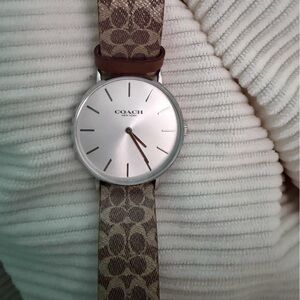 Coach Tan and Silver Men's Watch